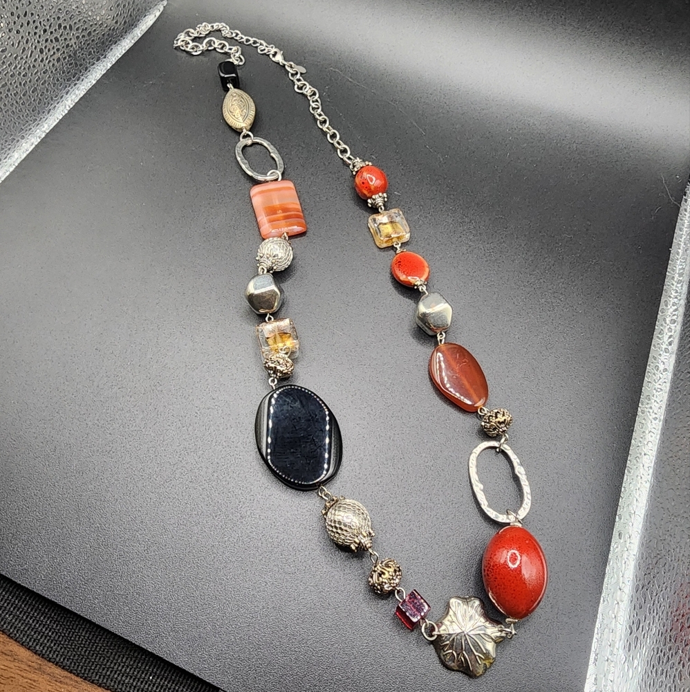 Elegant Multi-Color Beaded Necklace